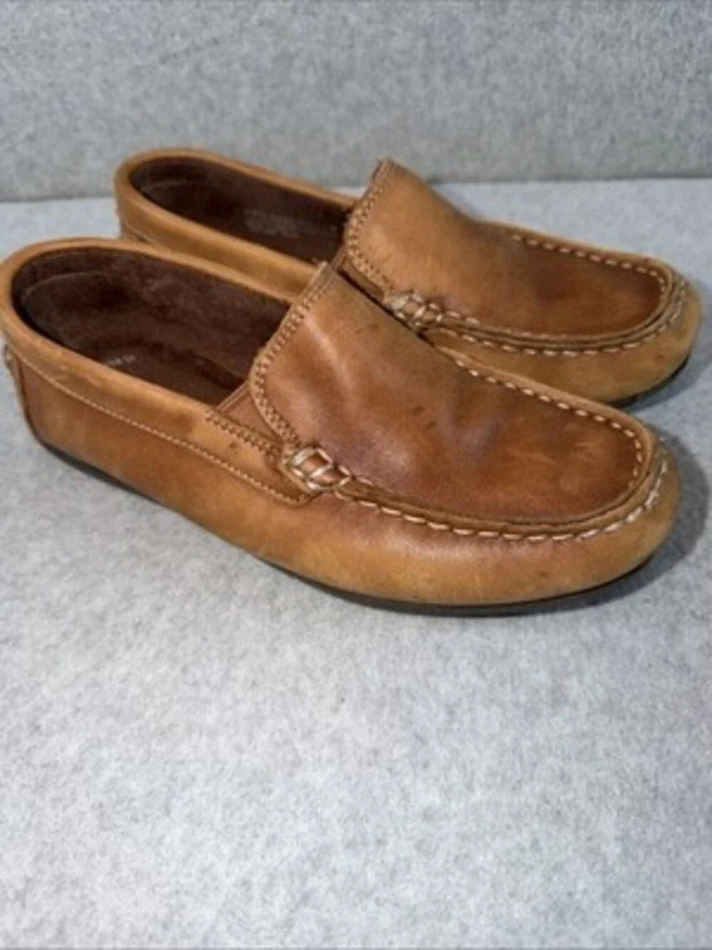 Florsheim Jasper Venetian Jr. Leather Loafers Slip On Shoes Sz 2.5 M Kids Brown